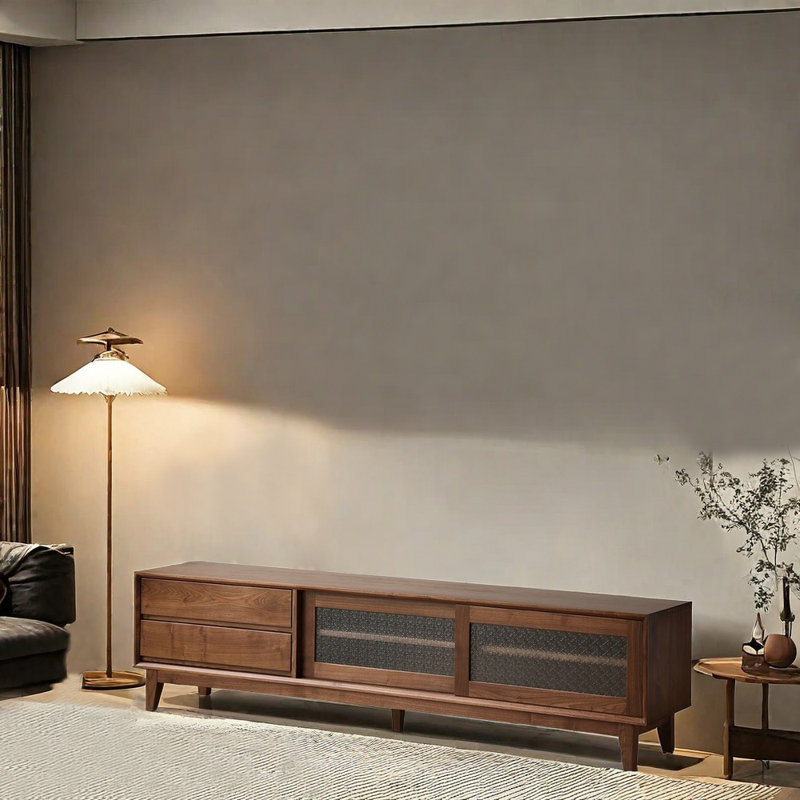 Meuble télé de luxe de style européen, 70.87"