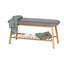 Bahari Polyester Upholstered Bench