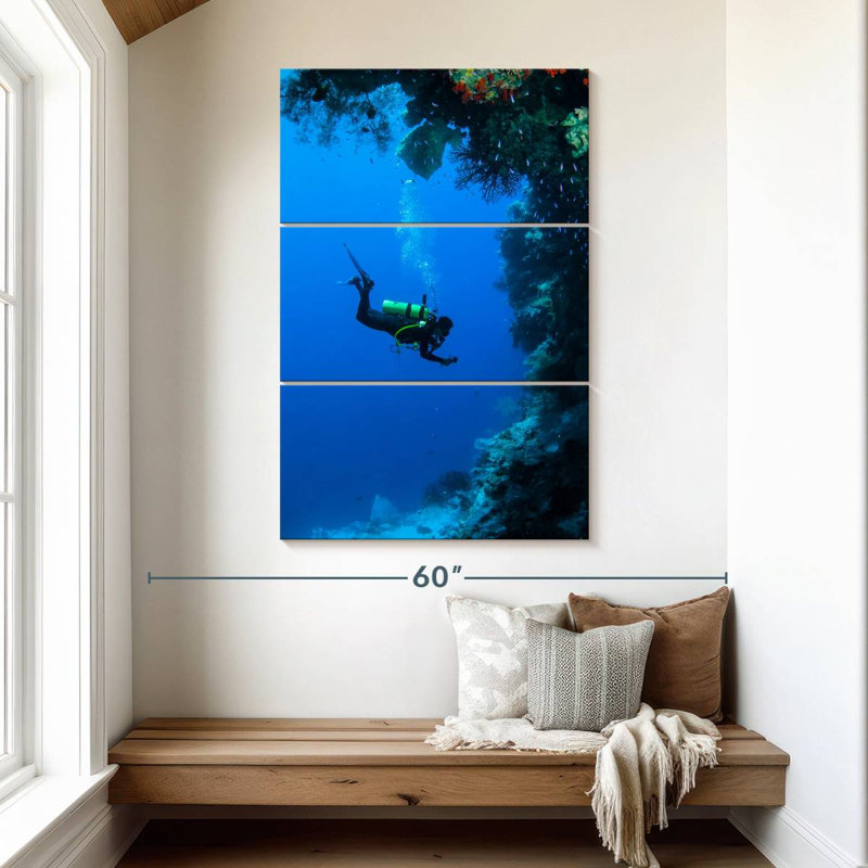 Sireci Indonesia Underwater Diving, 50" H x 32" W
