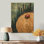 «Ladybug At The Forest On Slide III» - Art mural en bois de coccinelle - sur bois de pin naturel