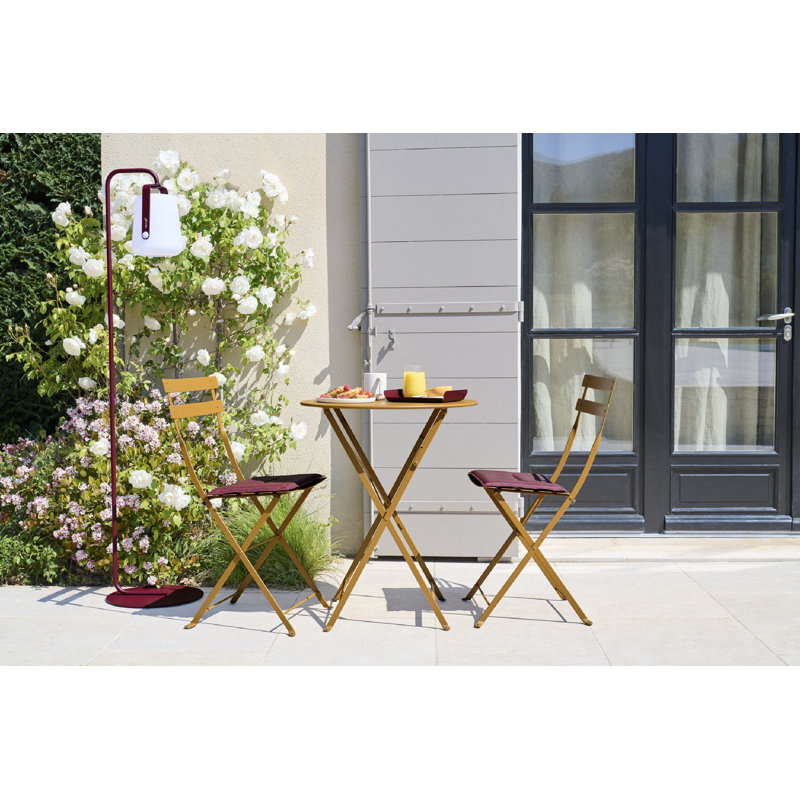 Bistro Outdoor Dining Side Chair, Clay Gray