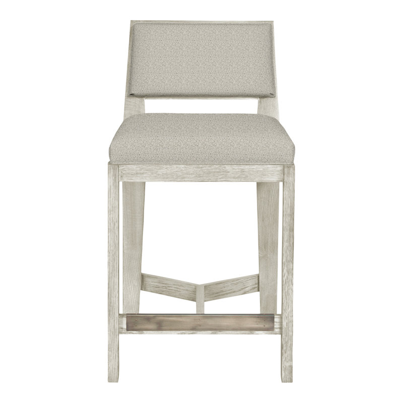 Thom Filicia Solid Wood 32.5" Bar Stool, Wrenn, Tuck Metal