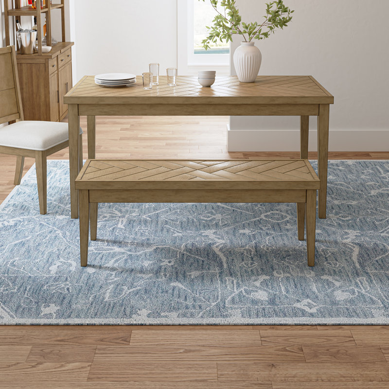 Banc en bois massif Amarionna Classic, Naturel