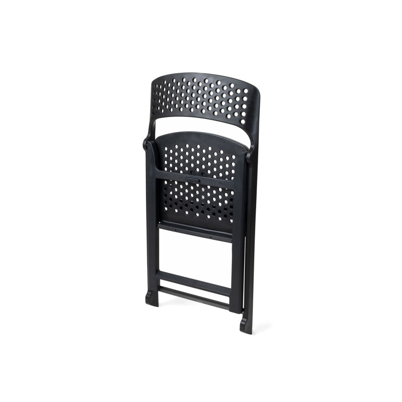 Chaise pliante à rabat, Noir