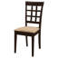 Chaise de salle à manger à dossier treillis (ensemble de 2)