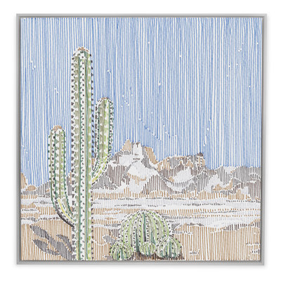Cactus In Stripes 4 Print by Natasha Marie