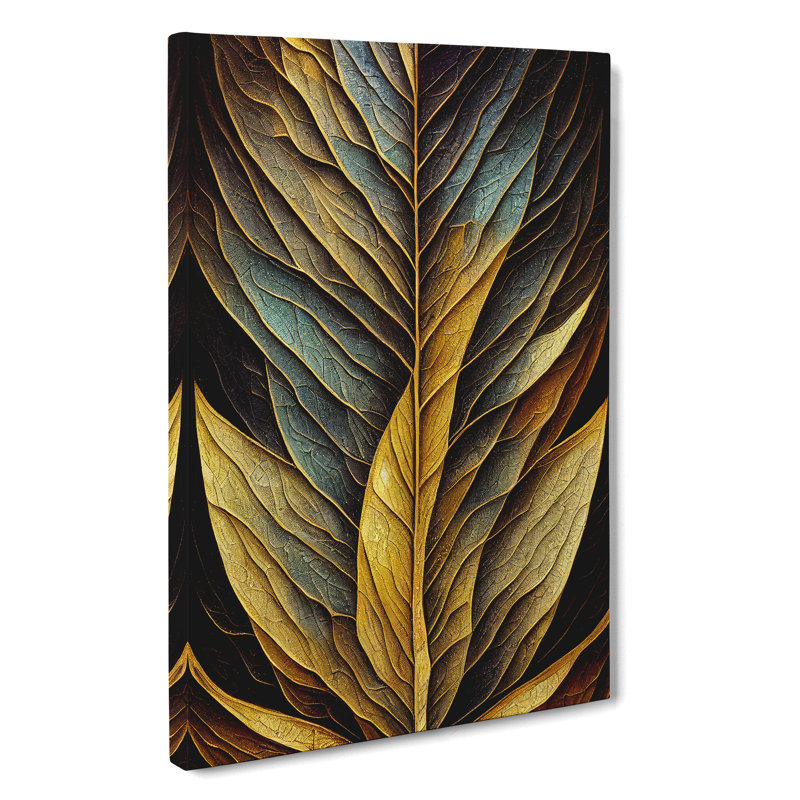 The Unusual Leaf - Wrapped Canvas, 50cm H x 35cm W x 3cm D