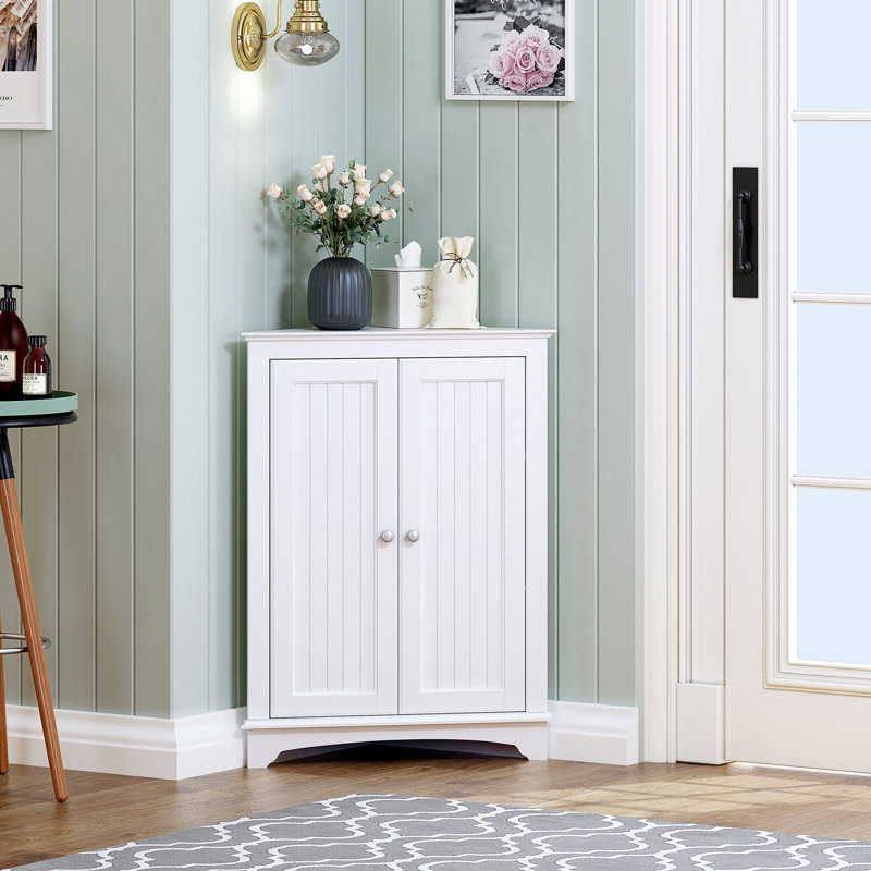Wagstaff Bathroom Classic Storage Cabinet, White