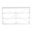 Commode 6 tiroirs avec grands tiroirs en tissu, blanc-399091280