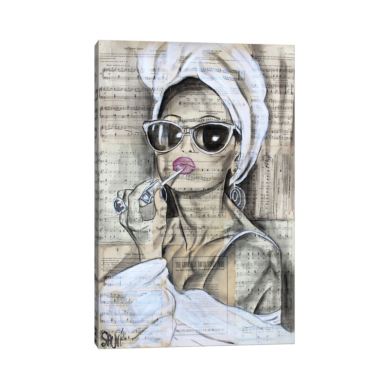 Glam Girl by Jason Sauve - No Frame Gallery-Wrapped Canvas Giclée on Canvas, 30.48cm H x 20.32cm W