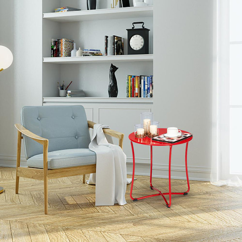Table de bout Faiga, Rouge