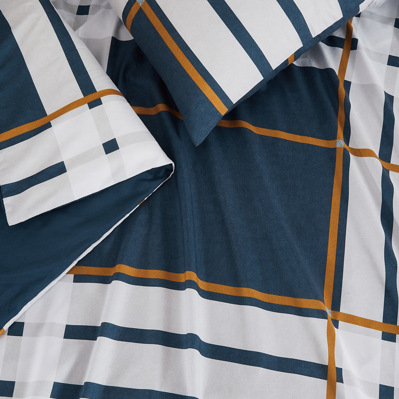 Truly Soft Henry Plaid Microfiber Duvet Sets, Twin XL Duvet Cover + 1 Standard Sham