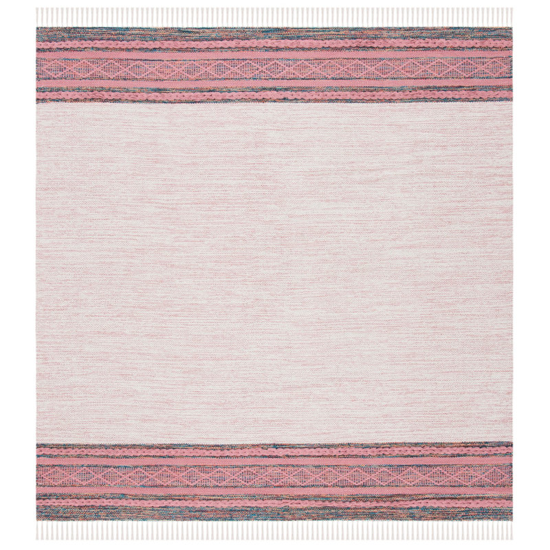 Montauk Hand Loomed Cotton Rug, Square 6'