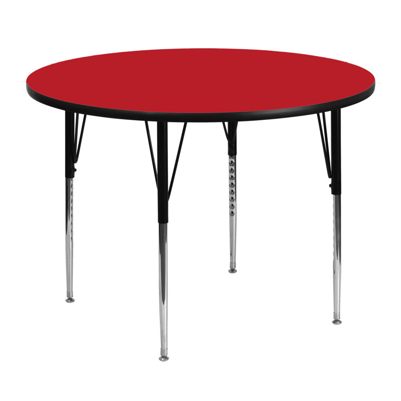 Table d'activité 42 po Goddard, Rouge, H 30,25 po x l 48 po x P 48 po