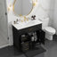36"W Free-Standing Single Bathroom Vanity Set With Ceramic Sink, Solid Wood Frame, 2 Functional Drawers & Cabinet-115630028