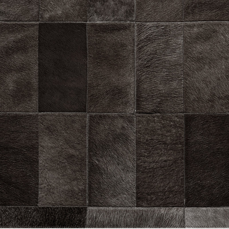 Daedalus Cowhide Geometric Area Rug, Rectangle 6' x 9'