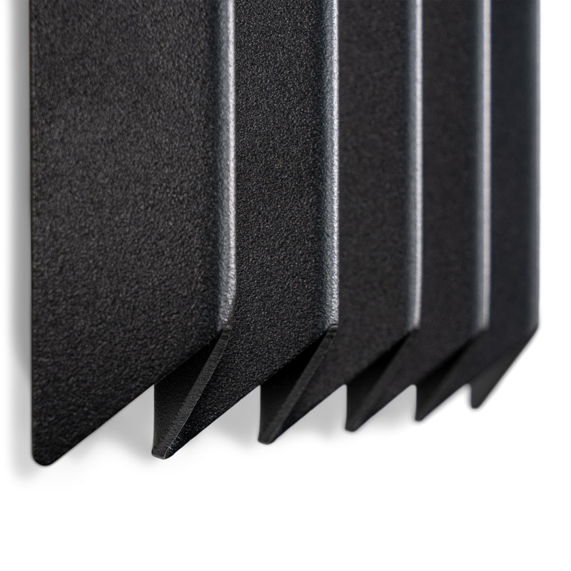 Spinder X BUDDE Steel Wall 5 - Hook Coat Rack, Black