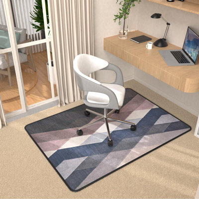 Heavy Duty Office Chair Mat 120x90cm, Anti-Skid Protector for Carpet & Hardwood Floors