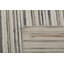 Hand Knotted Striped Area Rug in Gray