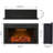 Kylah Recessed Electric Fireplace with Multicolor Flame,Remote Control & Sound of Crackling Fire-19678258