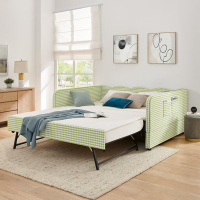 Lit de jour convertible avec lit gigogne Gingham