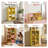 Bomeda 7-Cube Reversible Open Shelf Bookcase, Storage Organizer, Yellow-1372412724