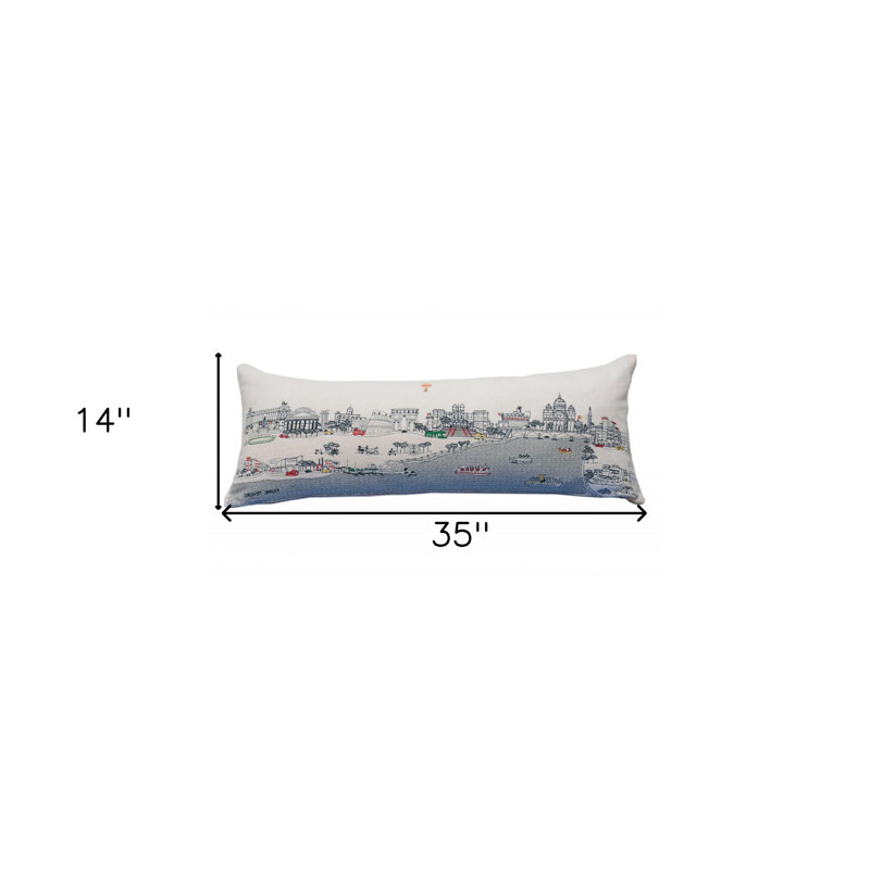 Coussin lombaire Rome, Blanc