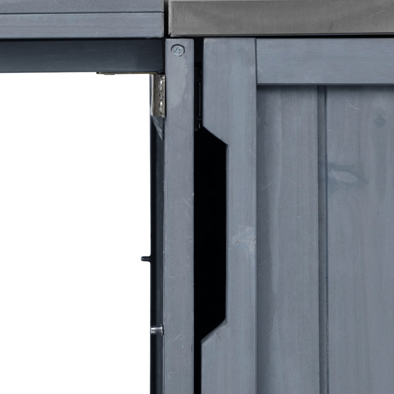 Chariot de gril extérieur de 66,5 po - Bois massif avec plateau en acier inoxydable, rangement interne et barre frontale amovible pour plus de flexibilité sur le dessus de l'armoire de cuisine, un rangement bien conçu et efficace