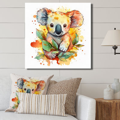 Adorable bébé koala sur toile