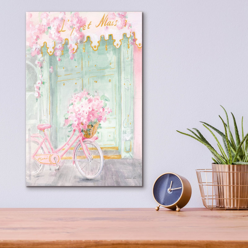 «Pastel Paris 1 C» par Danhui Nai, art mural en verre acrylique, H 16 po x l 12 po x P 0,13 po