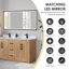 Ensemble de meuble-lavabo double 60 po avec miroir Anais