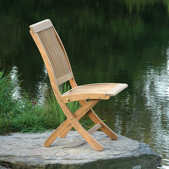 Monterey Outdoor Dining Side Chair, Sailcloth Salt