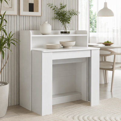 Modern Extendable Dining Table with Storage