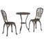 Vidaxl Garden Bistro Set 3 Pcs Aluminium-117955379