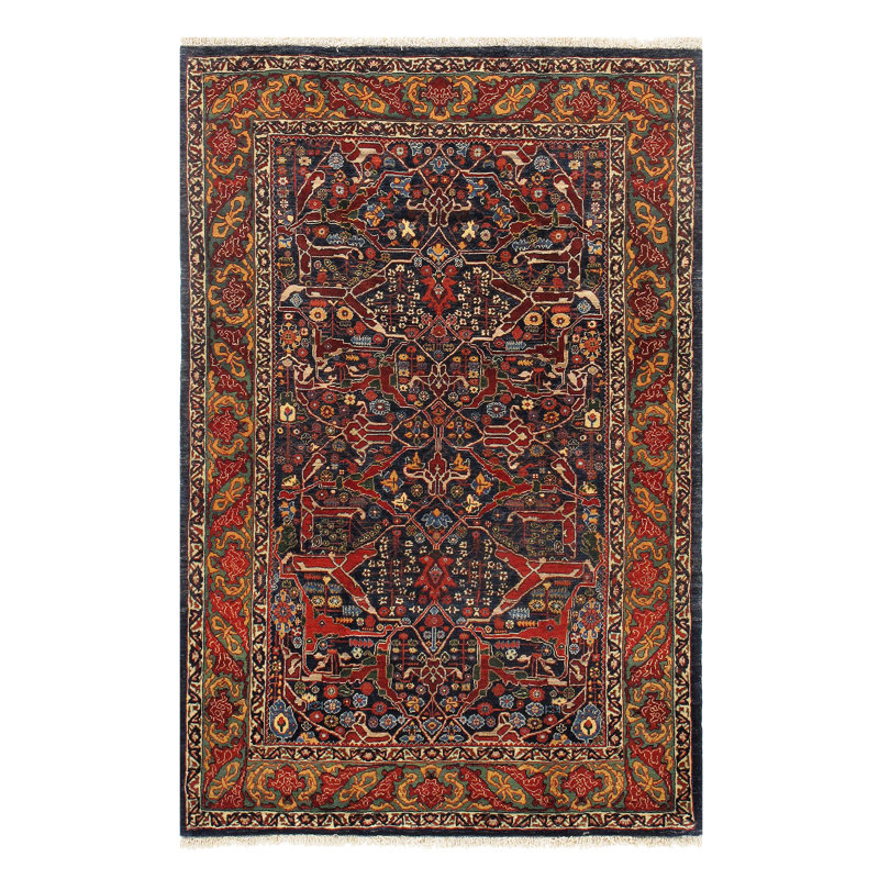 One-of-a-Kind Rectangle 4' x 6' Hand Knotted Area Rug
