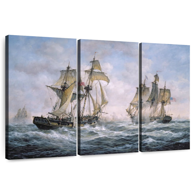 Action Between U.S. Wasp And H.M. Frolic, 14" H x 23" W