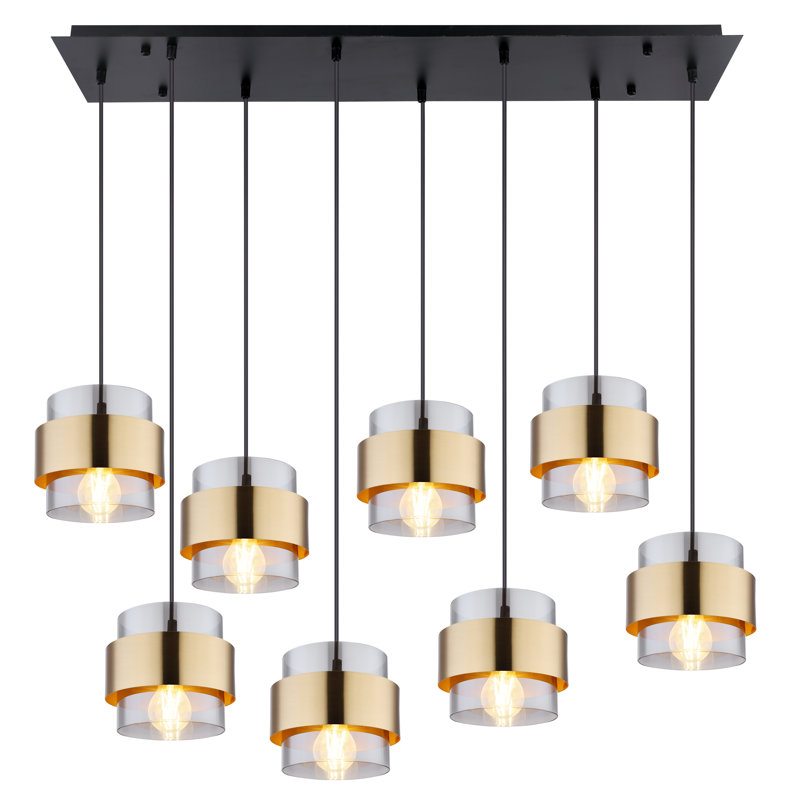 Raquette 8 - Light Black Kitchen Island Pendant
