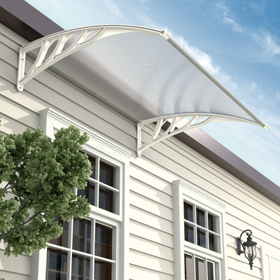 Dakota Fields 150cm W x 100cm D Plastic Cover Door / Window Awning