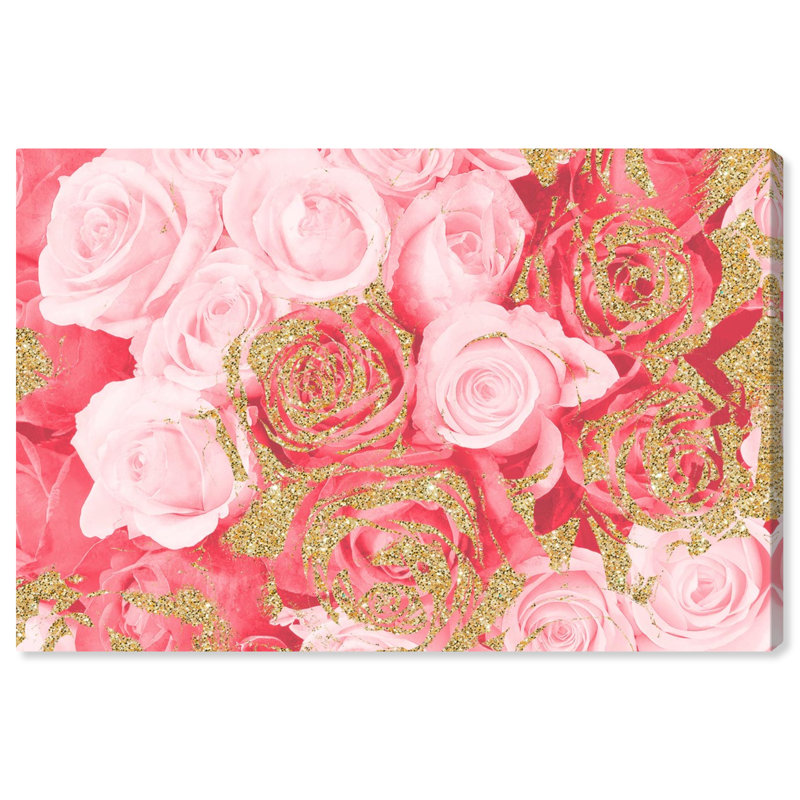 Crimson Rose Gold - photographie sur toile, H 10 po x l 15 po