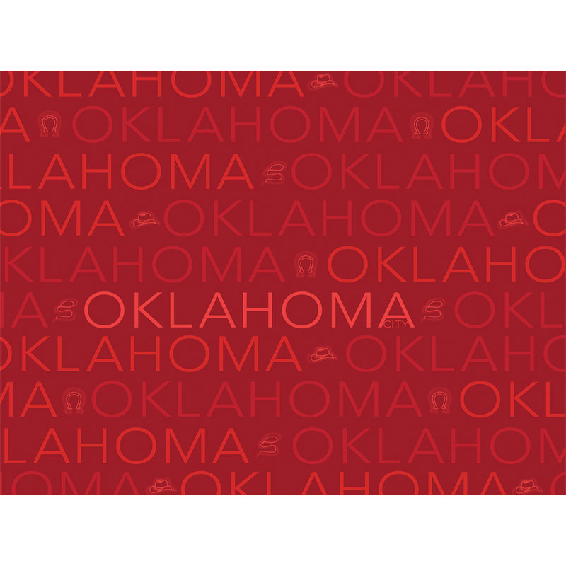 «Oklahoma City Oklahoma», impression sur toile tendue, H 30 po x l 40 po x P 1,5 po