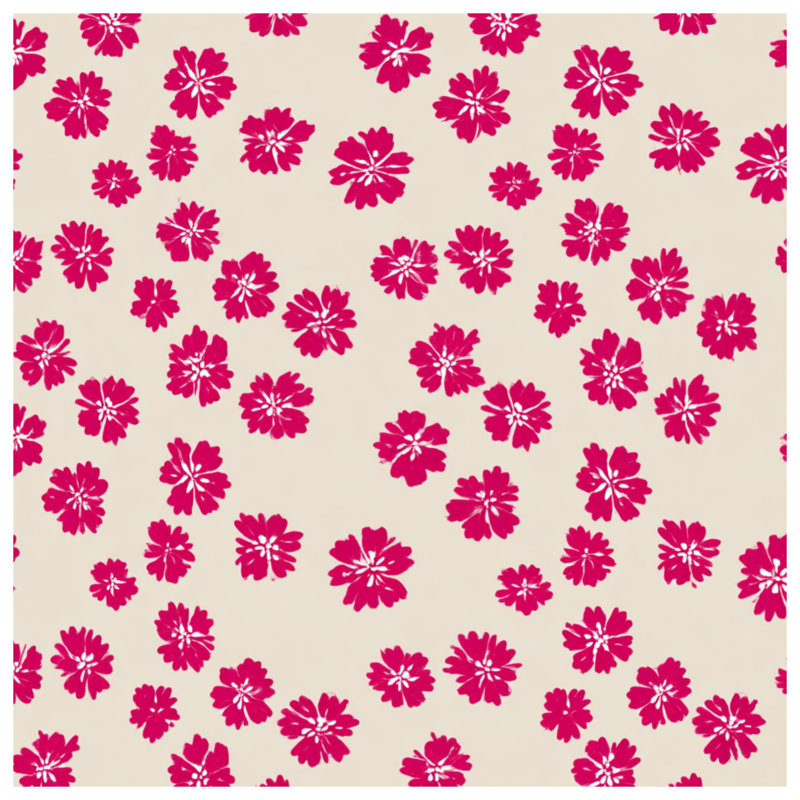 Jeté Floral, 60in W x 80in H