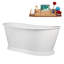 Baignoire autoportante 66,5 "avec drain interne Streamline-101697840