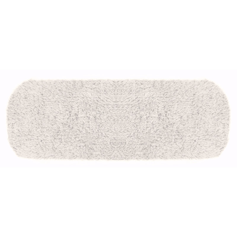 Couvercle de réservoir rembourré 100% coton, très doux et lavable à la machine 10 po x 22 po Bruss, Ivoire ivoire