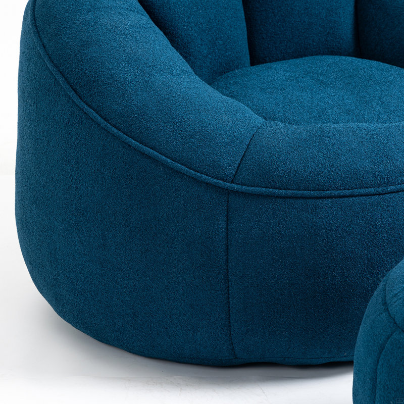 Boneless Bedding Bean Bag Sofa Chair High Pressure Foam Bean Bag Chair Adult Material With Padded Foam Padding Compressed Bean Bag With Footrest