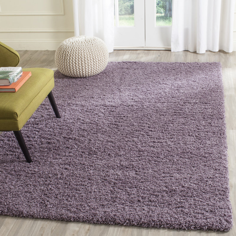 Rizco Shag Performance Solid Color Rug, Rectangle 6'7" x 9'6"