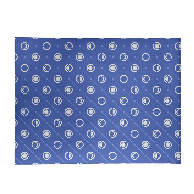 Chenille Geometric Indoor Rug, Rectangle 5' x 7'