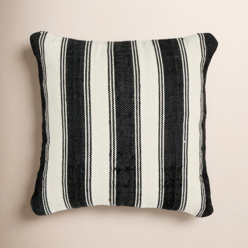 DITMAR Striped Indoor/Outdoor Pillow, 20" H x 20" W, Square
