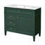 Meuble-lavabo de 36 po avec lavabo supérieur, meuble de rangement moderne avec 2 tiroirs et un tiroir basculant, meuble-lavabo simple, meuble-lavabo-832442874