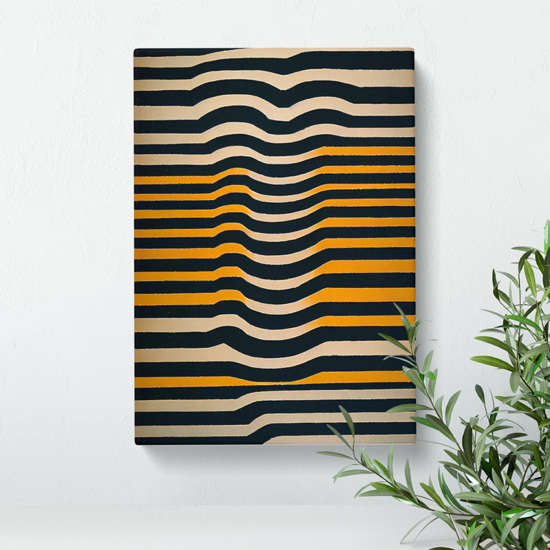 XC1022-3769X Retro Abstract Art No.5 - Wrapped Canvas Print