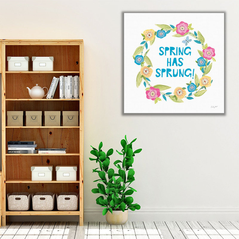 «Spring Has Sprung II», reproduction d'art sur toile, H 12 po x l 12 po